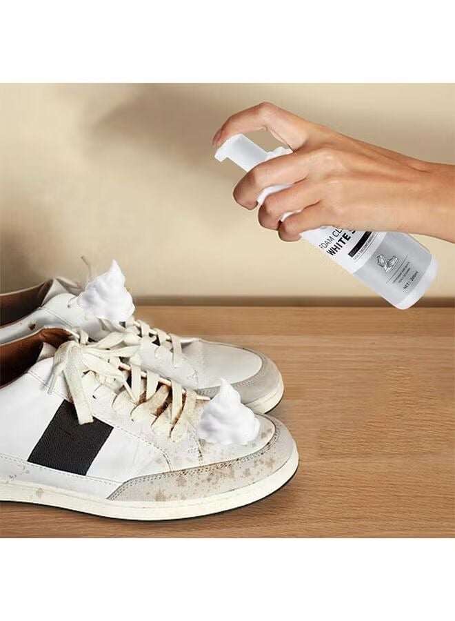 منظف ​​رغوي للأحذية سعة 200 مل، يُستخدم لإزالة التلوث وتبييض الأحذية الرياضية والأحذية البيضاء والأحذية المصنوعة من الألياف الدقيقة والأحذية القماشية دون الحاجة إلى غسلها. - Image 5